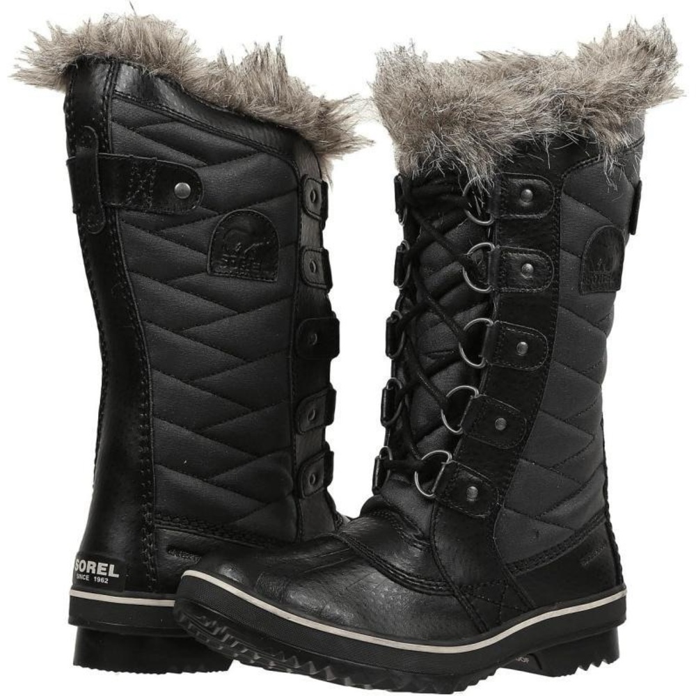 Sorel Women's Waterproof Tofino Il Boots Womens 6 Black Stone